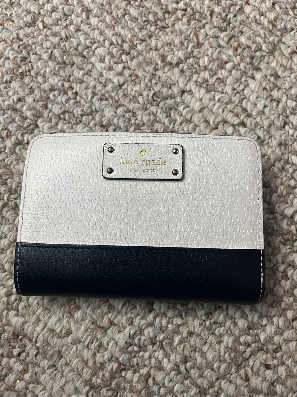 kate spade Two-Tone Leather Card Wallet